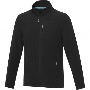 Logo trade corporate gifts image of: Amber men's GRS recycled full zip fleece jacket