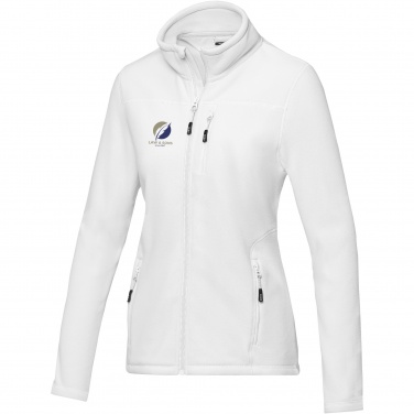 Logo trade promotional gift photo of: Amber women's GRS recycled full zip fleece jacket