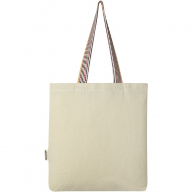 Logotrade advertising product picture of: Rainbow 180 g/m² recycled cotton tote bag 5L