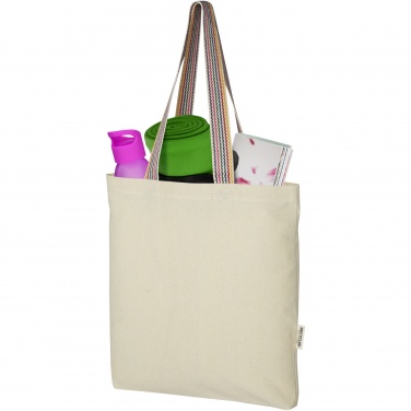 Logo trade promotional giveaway photo of: Rainbow 180 g/m² recycled cotton tote bag 5L