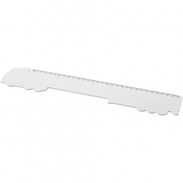 Logo trade promotional merchandise image of: Tait 30cm lorry-shaped recycled plastic ruler