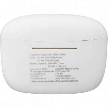 Logo trade corporate gifts image of: Essos 2.0 True Wireless auto pair earbuds with case