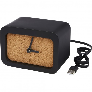 Logotrade promotional merchandise picture of: Momento wireless limestone charging desk clock