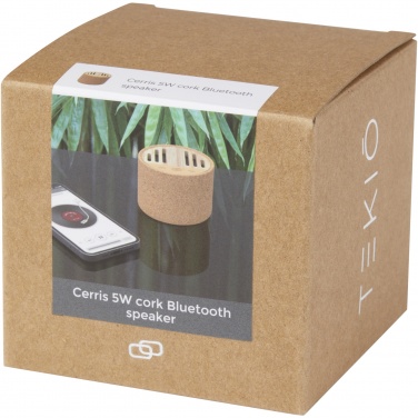 Logo trade promotional merchandise image of: Cerris 5W cork Bluetooth® speaker