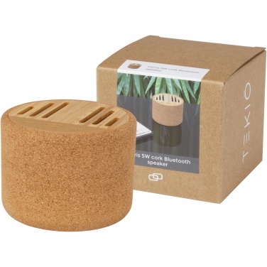 Logo trade promotional merchandise image of: Cerris 5W cork Bluetooth® speaker