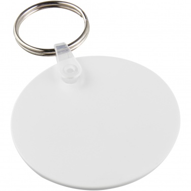 Logo trade promotional products image of: Tait circle-shaped recycled keychain