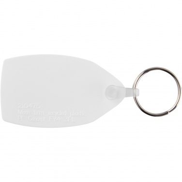 Logotrade promotional item image of: Tait rectangular-shaped recycled keychain