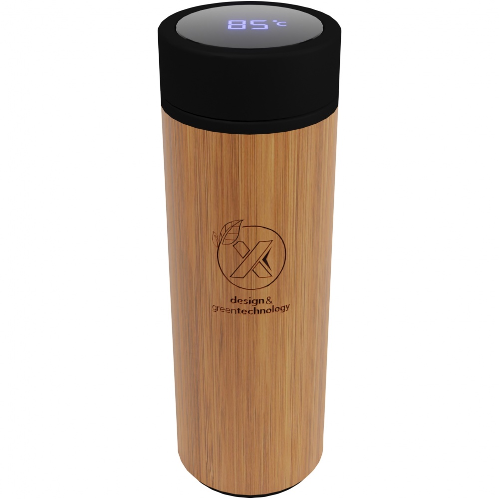 Logo trade corporate gifts image of: SCX.design D11 500 ml bamboo smart bottle