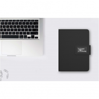 Logo trade corporate gift photo of: SCX.design O16 A5 light-up notebook power bank