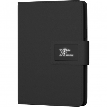 Logotrade promotional giveaways photo of: SCX.design O16 A5 light-up notebook power bank