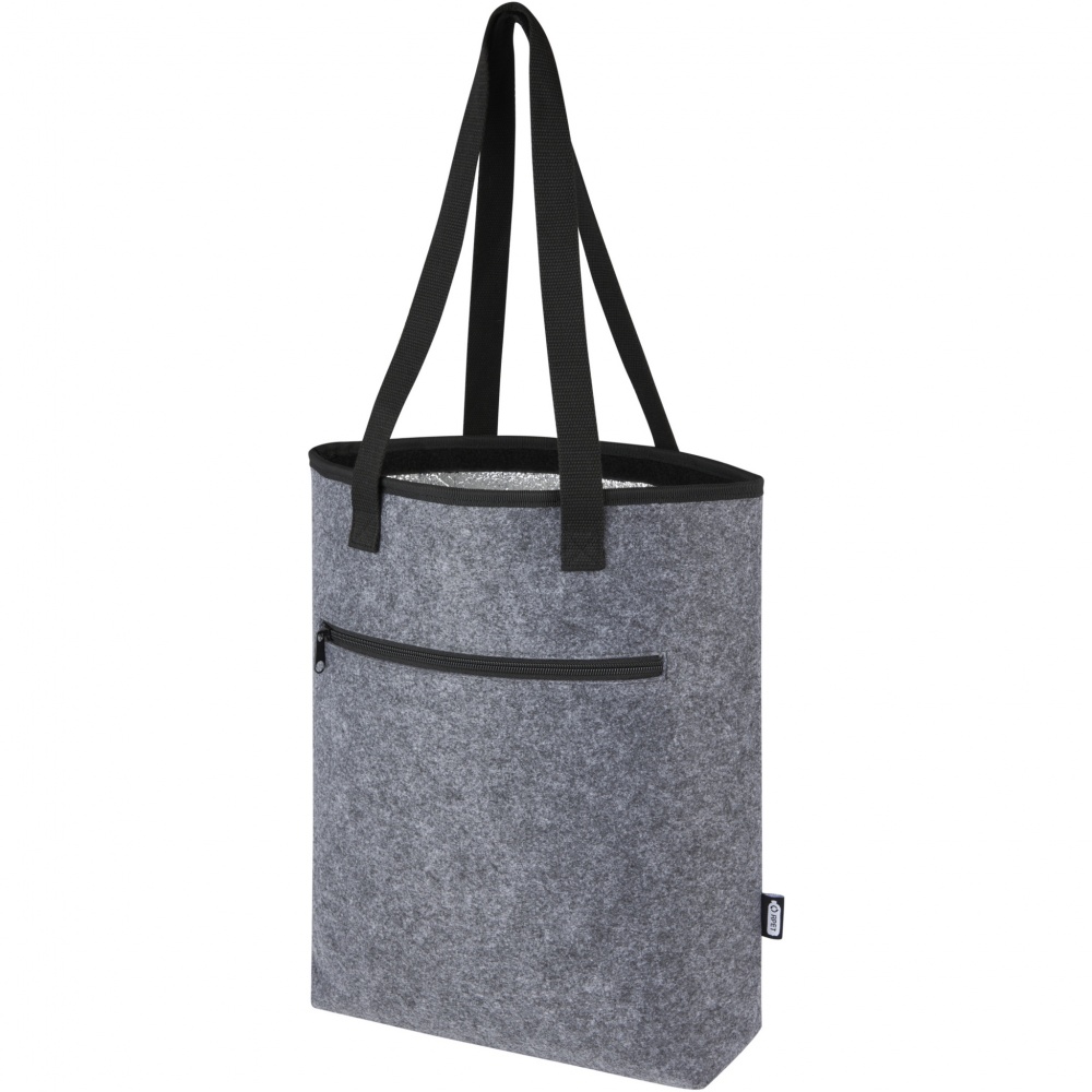 Logo trade promotional merchandise image of: Felta GRS recycled felt cooler tote bag 12L