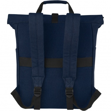 Logotrade promotional items photo of: Joey 15” GRS recycled canvas rolltop laptop backpack 15L