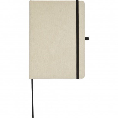 Logo trade business gifts image of: Tutico organic cotton hardcover notebook