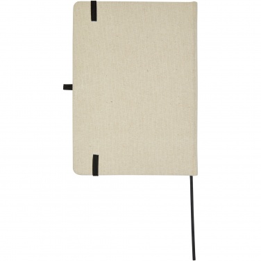 Logo trade promotional products image of: Tutico organic cotton hardcover notebook