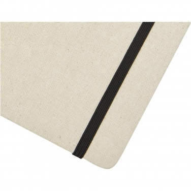 Logo trade promotional gifts image of: Tutico organic cotton hardcover notebook