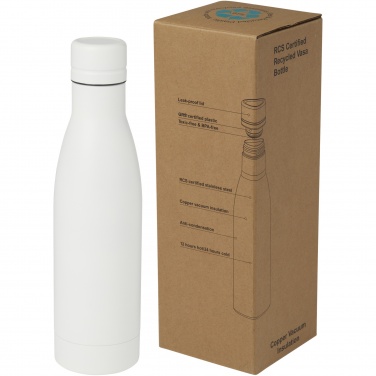 Logotrade promotional merchandise image of: Vasa 500 ml RCS certified recycled stainless steel copper vacuum insulated bottle