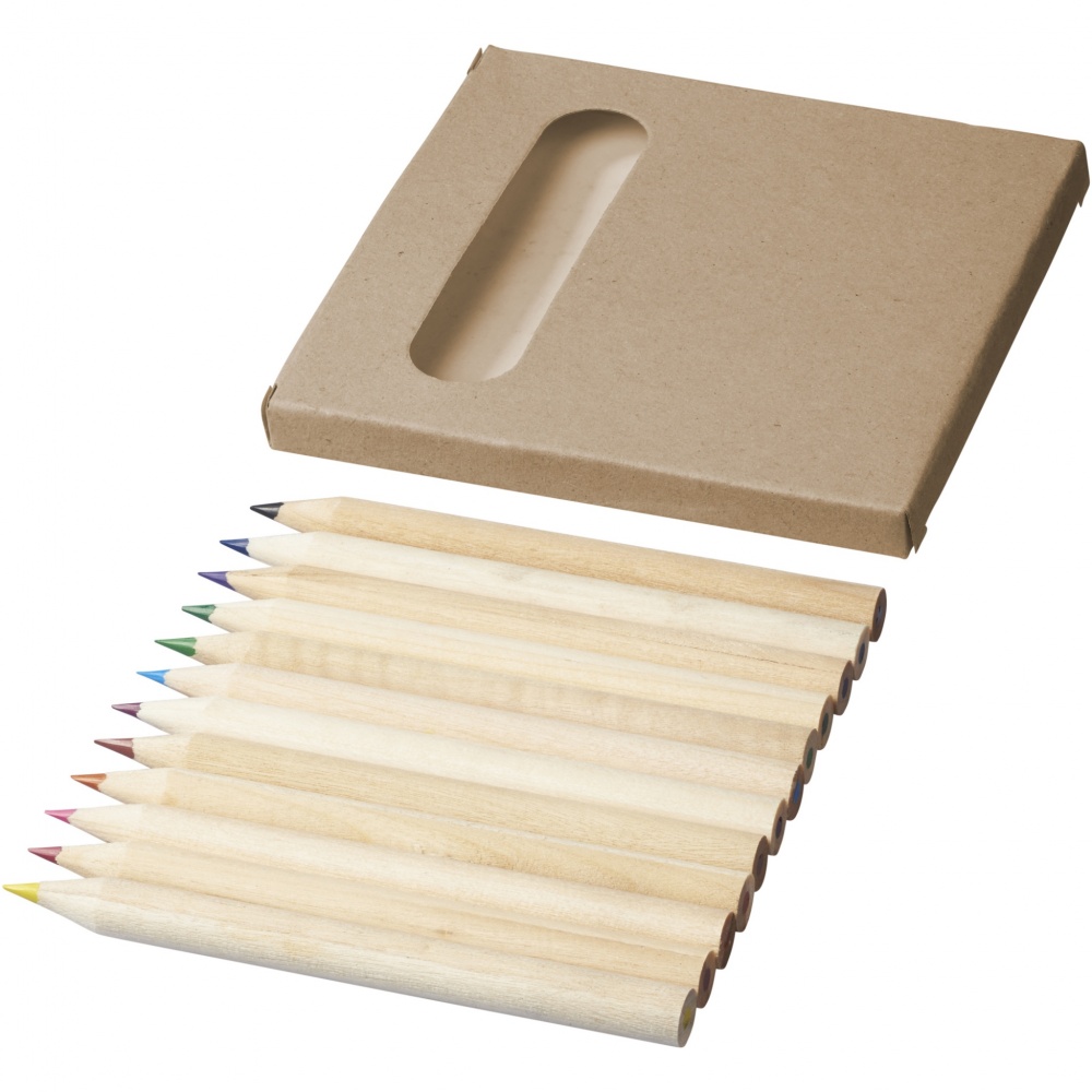 Logo trade corporate gifts picture of: Artemaa 12-piece pencil colouring set