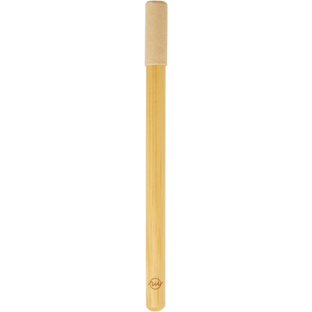 Logo trade corporate gifts image of: Perie bamboo inkless pen