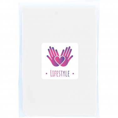 Logo trade business gift photo of: Mayan recycled plastic disposable rain poncho with storage pouch