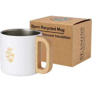 Logotrade promotional products photo of: Bjorn 360 ml RCS certified recycled stainless steel mug with copper vacuum insulation