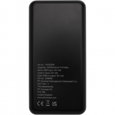 Logo trade advertising product photo of: Loop 20.000 mAh recycled plastic power bank 