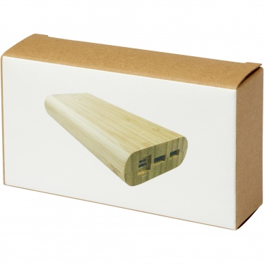 Logotrade advertising product image of: Tulda 20.000 mAh bamboo power bank