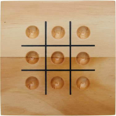 Logo trade corporate gifts image of: Strobus wooden tic-tac-toe game