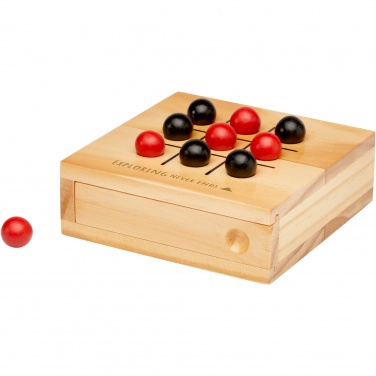 Logo trade promotional gifts picture of: Strobus wooden tic-tac-toe game
