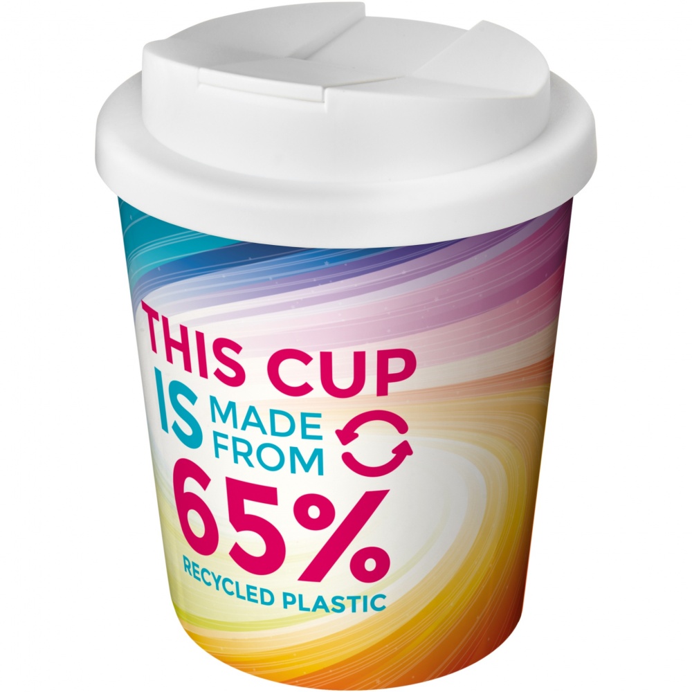 Logo trade promotional gifts image of: Brite-Americano Espresso Eco 250 ml spill-proof insulated tumbler