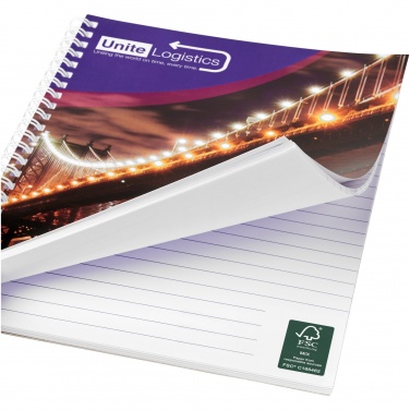 Logo trade advertising product photo of: Desk-Mate® A4 spiral notebook with printed back cover
