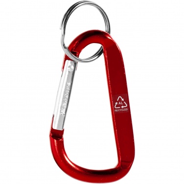 Logotrade advertising product image of: Timor RCS recycled aluminium carabiner keychain