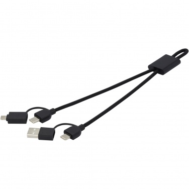 Logotrade promotional gift image of: Connect 6-in-1 RCS recycled aluminium 45W quick charge & data transfer cable