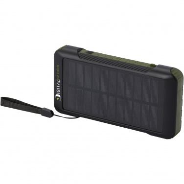 Logotrade corporate gift image of: Soldy 10.000 mAh RCS recycled plastic solar dynamo power bank 