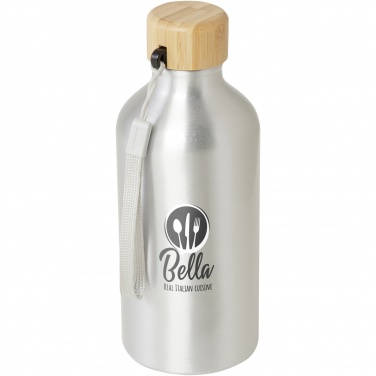 Logo trade promotional products picture of: Malpeza 500 ml RCS certified recycled aluminium water bottle