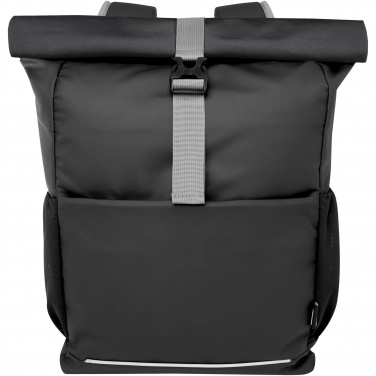 Logotrade promotional merchandise image of: Aqua 15" GRS recycled water resistant roll-top bike bag 20L