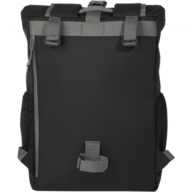 Logo trade advertising products image of: Aqua 15" GRS recycled water resistant roll-top bike bag 20L