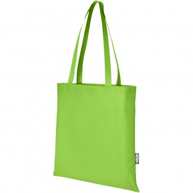 Logo trade business gifts image of: Zeus GRS recycled non-woven convention tote bag 6L