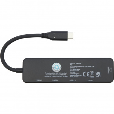 Logotrade corporate gifts photo of: Loop RCS recycled plastic multimedia adapter USB 2.0-3.0 with HDMI port