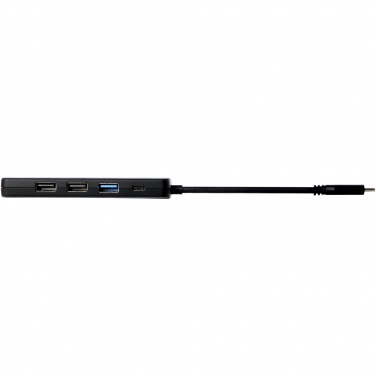 Logo trade advertising products image of: Loop RCS recycled plastic multimedia adapter USB 2.0-3.0 with HDMI port