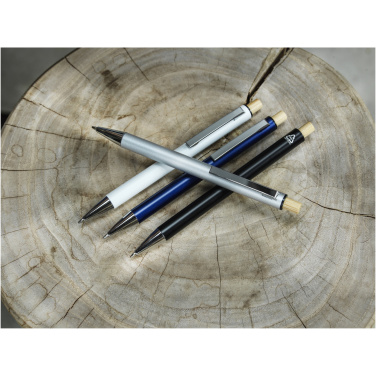 Logo trade promotional products picture of: Cyrus recycled aluminium ballpoint pen (black ink)