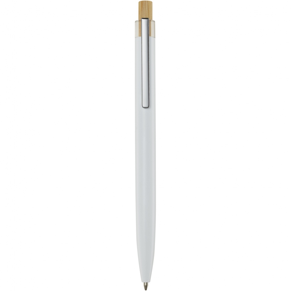 Logotrade promotional item image of: Nooshin recycled aluminium ballpoint pen  (blue ink)