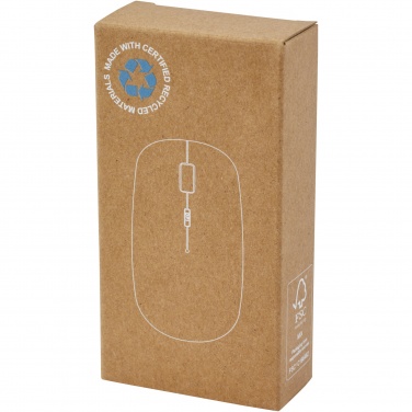 Logotrade promotional merchandise image of: Menlo RCS recycled plastic wireless mouse 