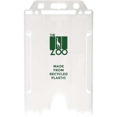 Logo trade advertising products image of: Pierre recycled plastic card holder 