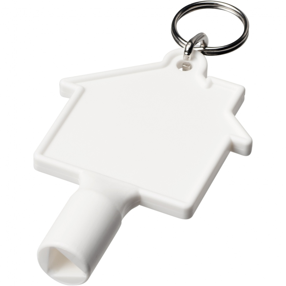 Logotrade corporate gifts photo of: Maximilian house-shaped recycled utility key keychain