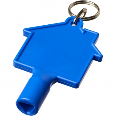 Logotrade promotional products photo of: Maximilian house-shaped recycled utility key keychain
