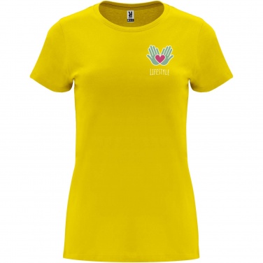 Logo trade business gifts image of: Capri short sleeve women's t-shirt
