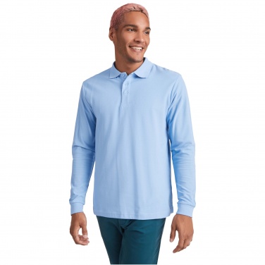 Logo trade promotional gifts picture of: Estrella long sleeve men's polo