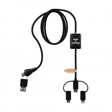Logo trade promotional items picture of: SCX.design C48 CarPlay 5-in-1 charging cable 