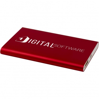 Logo trade corporate gifts picture of: Pep 4000 mAh Type-C recycled aluminium power bank 