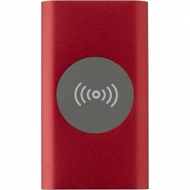 Logo trade promotional products picture of: Juice 4000 mAh Type-C recycled aluminium wireless power bank 